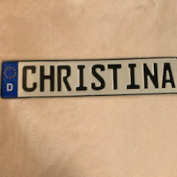 💥SALE💥METAL SIGN W/ NAME "CHRISTINA" - Picture 1 of 1